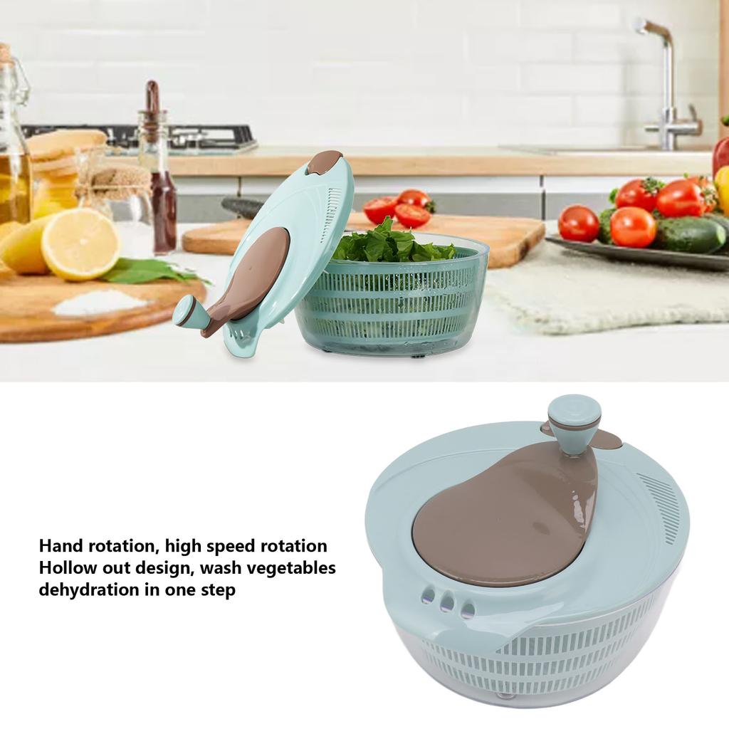 Salad   Plastic Time Saving Fast Mixing Washable Rotatable Veggie Washer for Kitchen