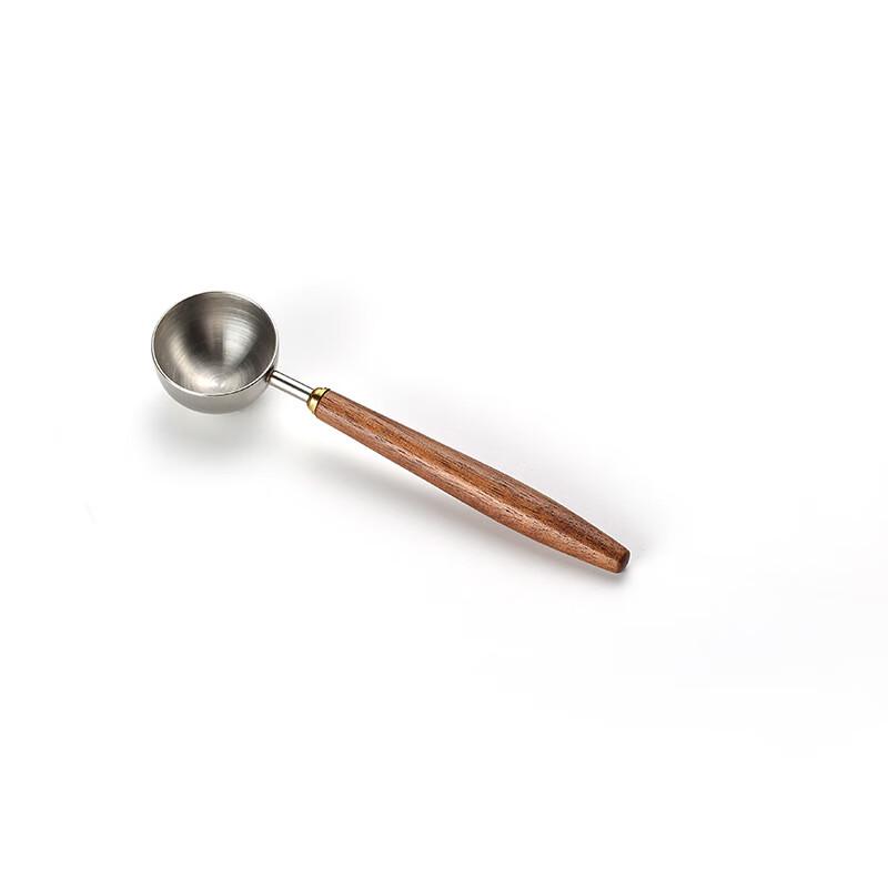 

ZISIZ Stainless Steel Measuring Spoon with Walnut Handle