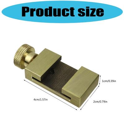 Adjustable Brass Positioning Block Measuring Suitable For Precise Measurement Tool High Durability Steel Rule Limit Stop