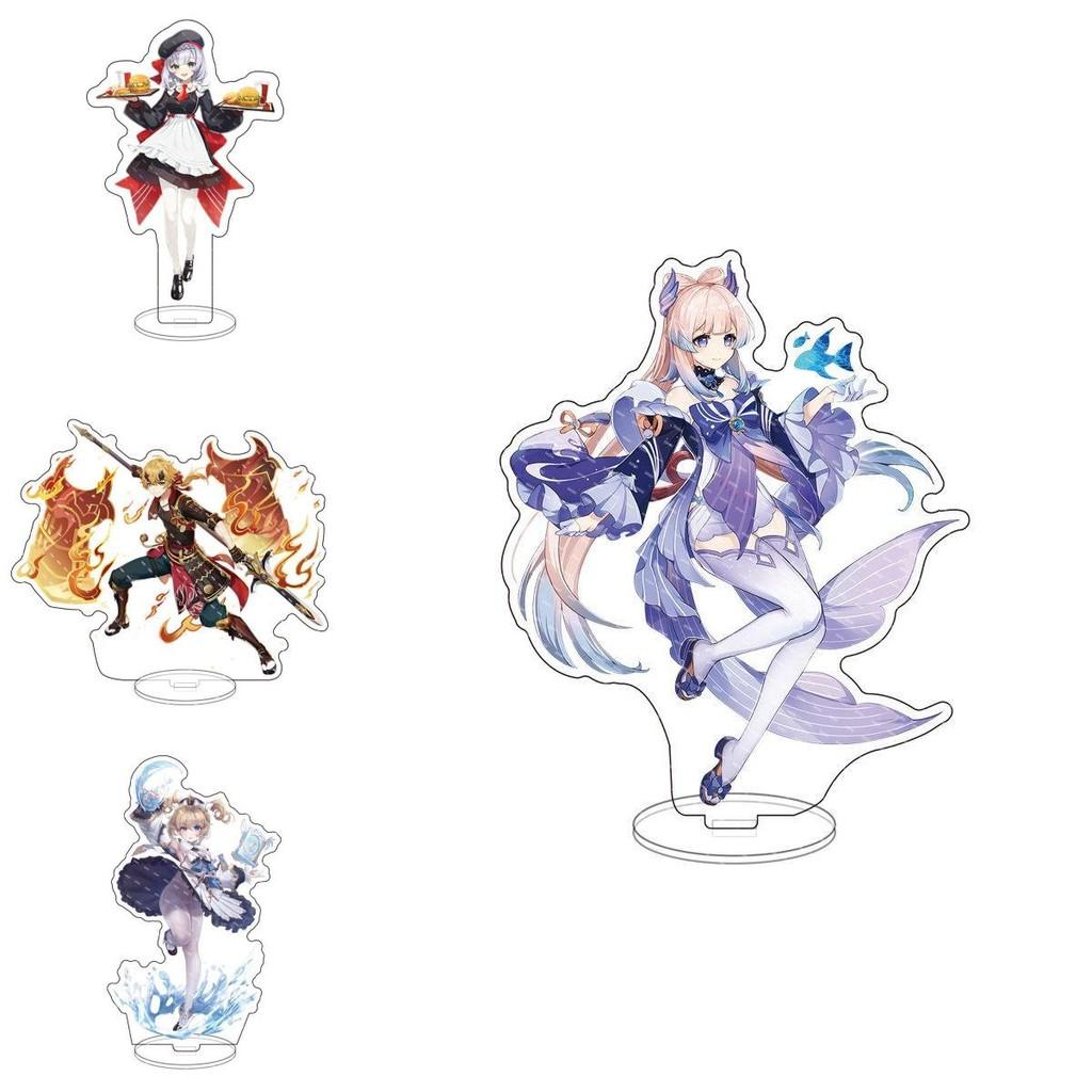 Genshin Impact Acrylic Stand Desktop Decor Featuring Kazuha Venti Klee Hutao Ganyu Paimon For Anime Fans