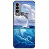 Pentru Wiko T50 Carcasă T 50 4G Huse TPU Silicon Negru Carcasă Lună Înstelată pentru Wiko T50 Carcasă WikoT50 Rezistentă la Șocuri Moale Desene Animate 6.6''