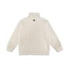 MLB Lamb Fleece Módní volná sportovní mikina s polovičním zipem Unisex mikiny Slonová kost 31MTF3061-50I