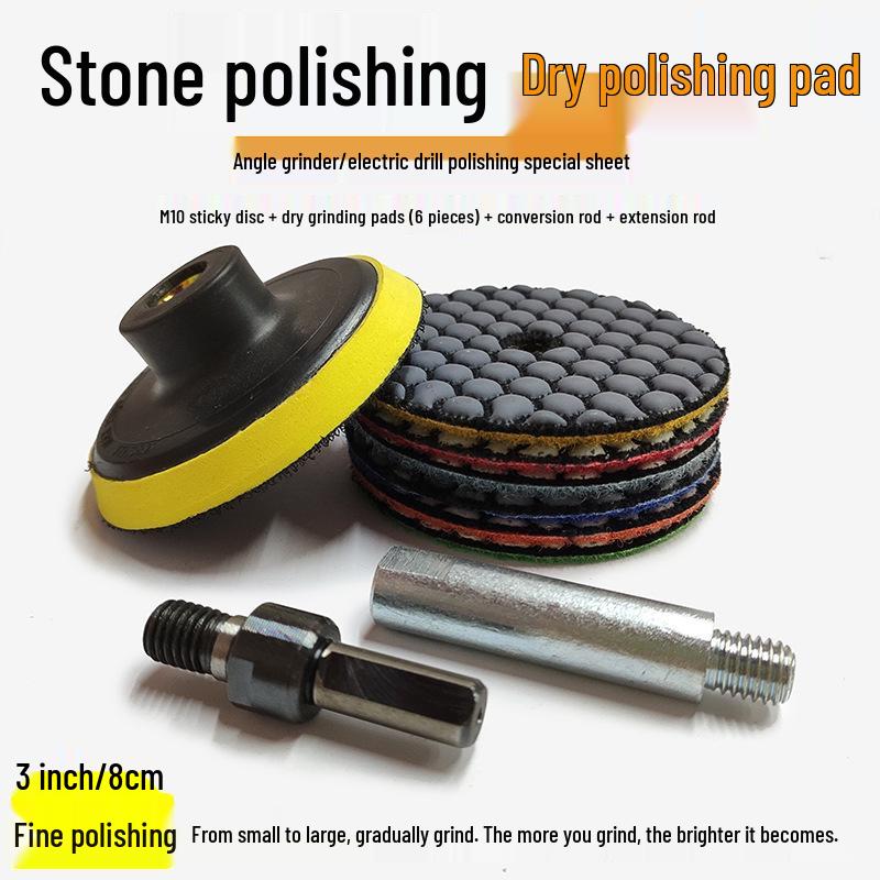 Diamond Head Polishing Pad for Drills: Marble, Quartz, and Stone Grinding