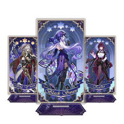 Anime Figurka Akrylový Stojánek Modelová Deska Stolní Dekorace Stojící Znamení Figurky Černá Labuť Lunae RuanMei Sprakle Kafka Dárky pro Fandy