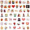 50 New Bad Bunny Graffiti Stickers Decorate Electric Car Guitar Water Cup Waterproof Stickers