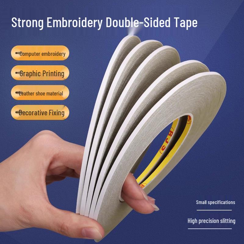 High-Viscosity Ultra-Thin Double-Sided Tape for Strong Adhesion, Kids' Planners, Student DIY, or No-Trace Paper Projects
