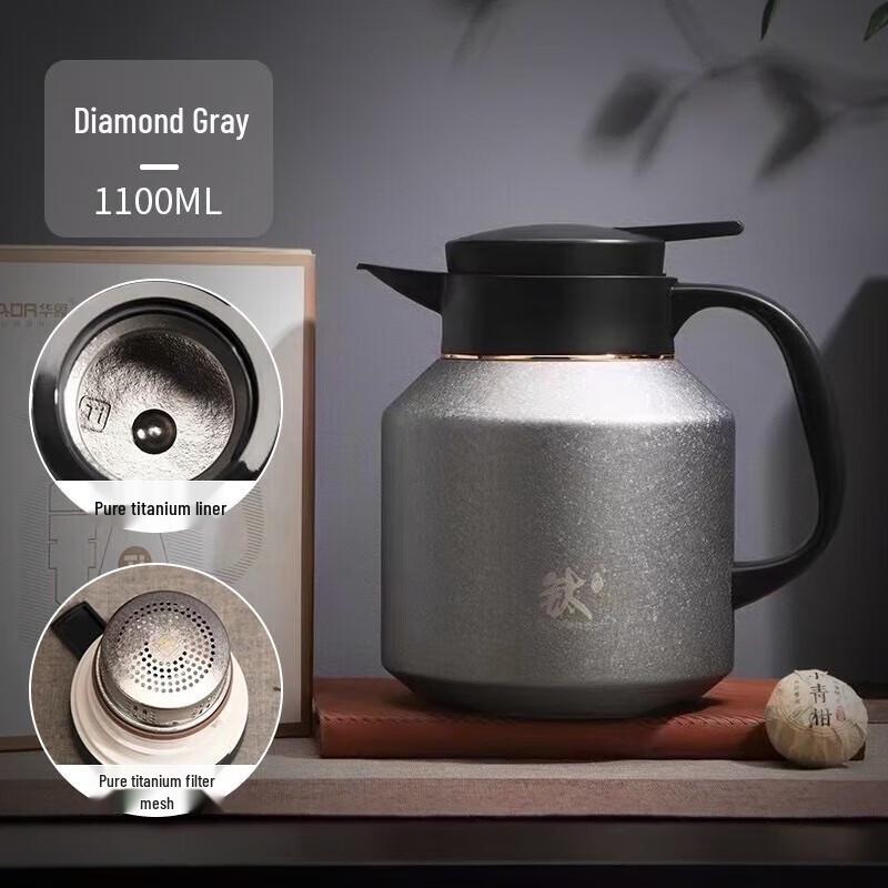 HOAOR Stainless Steel Vacuum Insulated Teapot