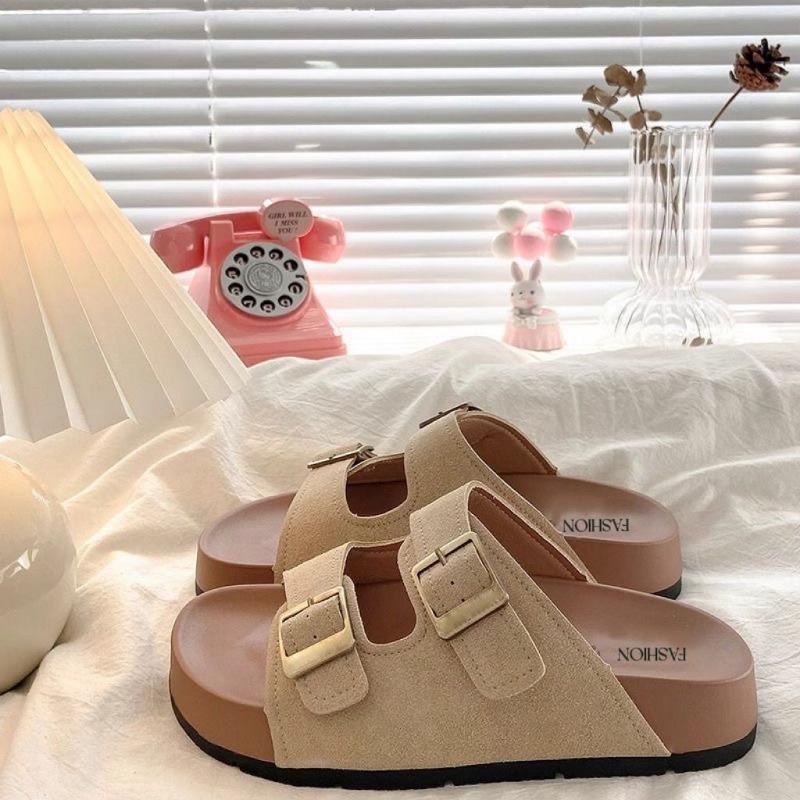 Premium Thick-soled Slippers Women's Summer Wear Versatile Beach One-word Cool Slippers