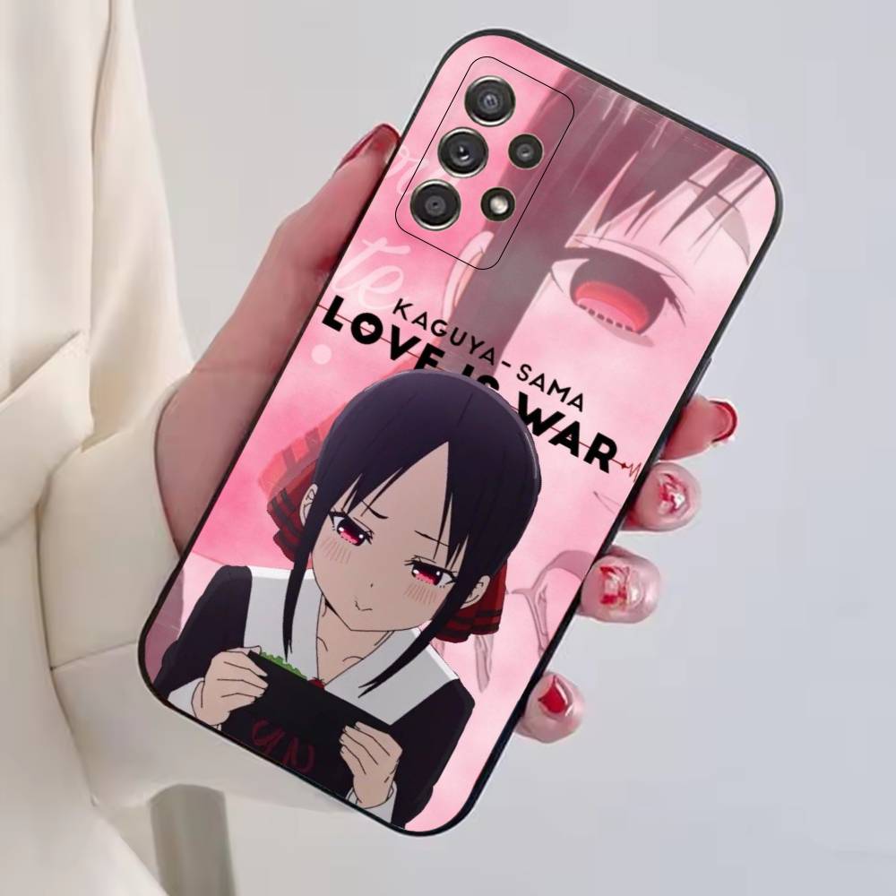 Anime Girl K-Kaguya Sama Phone Case For Samsung S25,S24,S21,S22,S23,S30,Ultra,S20,Plus,Fe,Soft Silicone Black Cover