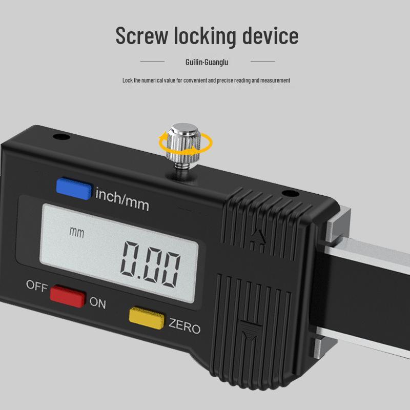 Guanglu Digital Tire Tread Depth Gauge, 0-30mm Portable Vernier Tool