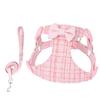 Dog Harness Leash Set Bow Anti-Escape Cat Harness Walking Dog Vest Harnesses Adjustable Puppy Chest Strap for Small Medium Dogs