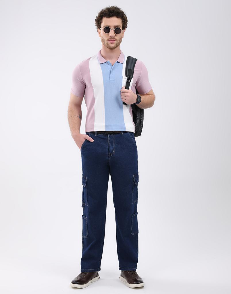 MONTE CARLO Men's Collar Neck Half Sleeve T-Shirt