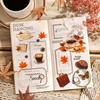 3 Pcs Vintage Stickers Pack Adhesive Diy Hand Account Diary Album Scrapbooking Accessories Handmade Junk Journal Supplies