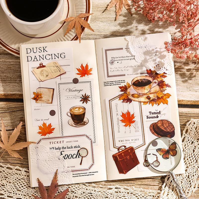 3 Pcs Vintage Stickers Pack Adhesive Diy Hand Account Diary Album Scrapbooking Accessories Handmade Junk Journal Supplies
