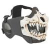 Outdoor Cycling Skeleton Ear Protection Half Face Cover Halloween Fangs Scary Horror Costume Props