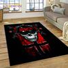 Tappeto Rock Slayer Heavy Metal Band 3D per Camera da Letto Soggiorno Casa Decorazione Divano, Gioco Bambini Grande Tappetino Decorativo Pavimento Regalo
