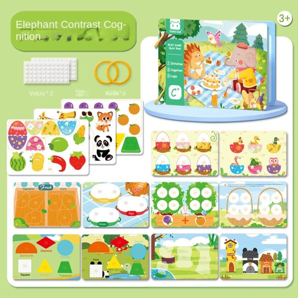 Parent-child Kids Cloth Book Animals Tail Puzzle Cloth Book Baby Cloth Book Birthday Gifts