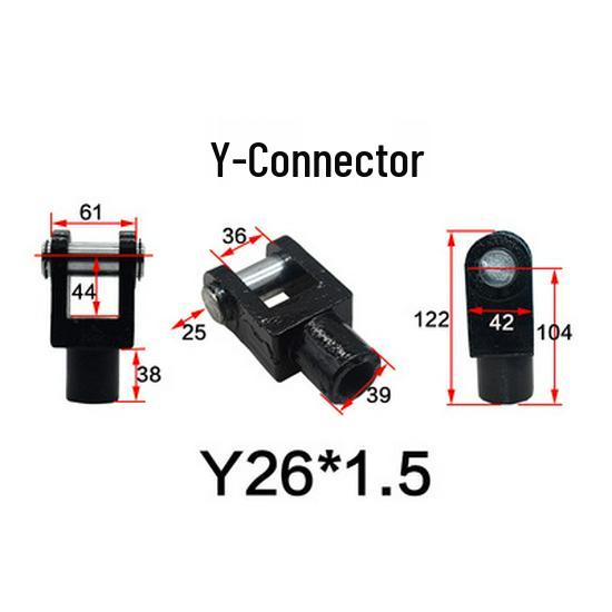 Y-Connector Hydraulic Tie Rod Cylinder Cast Steel Welded Fisheye Y-Fitting HOB I Type