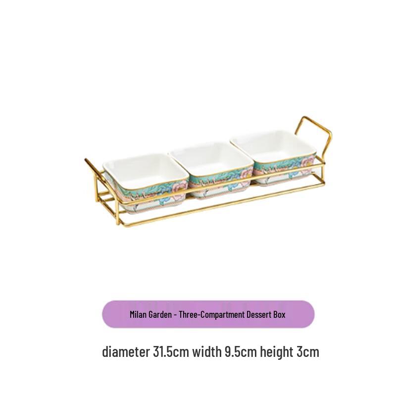 

Luxury Nordic Ceramic Rectangular Snack Plate