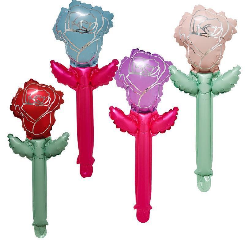 Flower Balloon Bouquet Aluminum Foil Balloon for Mother's Day Valentine's Day Wedding Guests Favor Birthday Party DIY Decoration