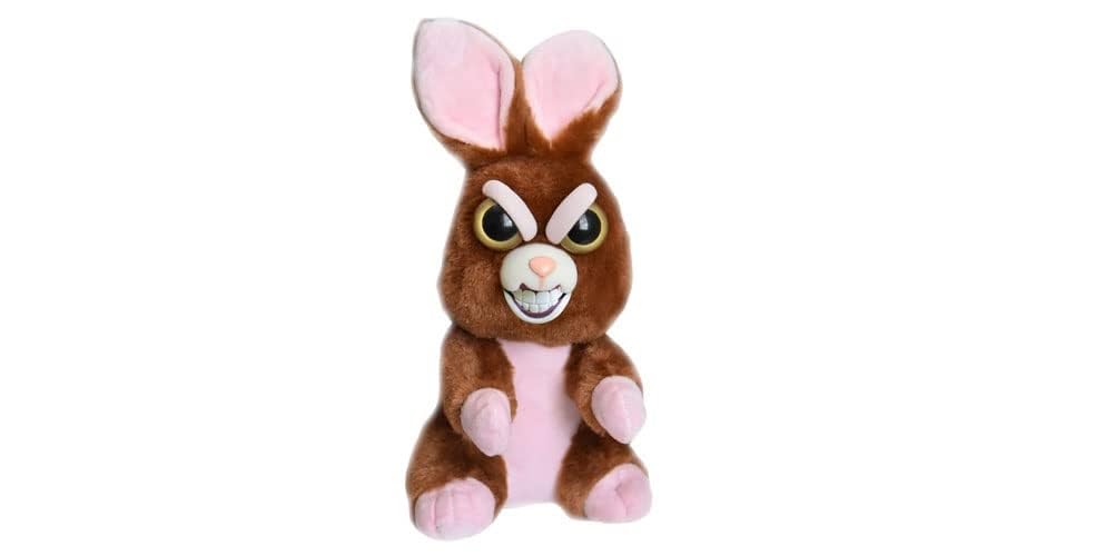 RANGS Feisty Pets Smile Bunny Plush Toy with Changing Facial Expressions