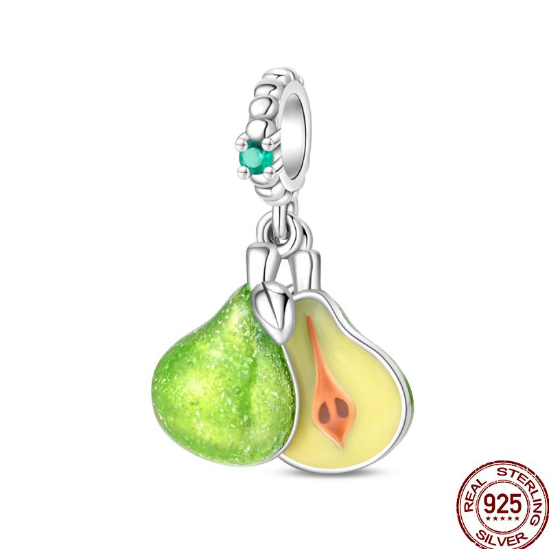 Miedziany Cyrkon Letnie Lody Ocean Wielka Seria Błyszczący Inkrustowany Cyrkon Wisiorek Pasuje do Bransoletki 3mm