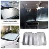Universell Reflektor Bil Solskjerm Deksel Sammenleggbar Bærbar Frontrute Solskjerm Beskytter Aluminium Folie Bilvindu Skjold