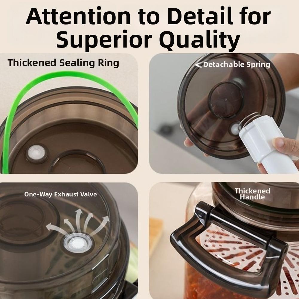 With Handle Pickle Jars With Lids Food Grade Hermetic Food Box Pickle Container  Household