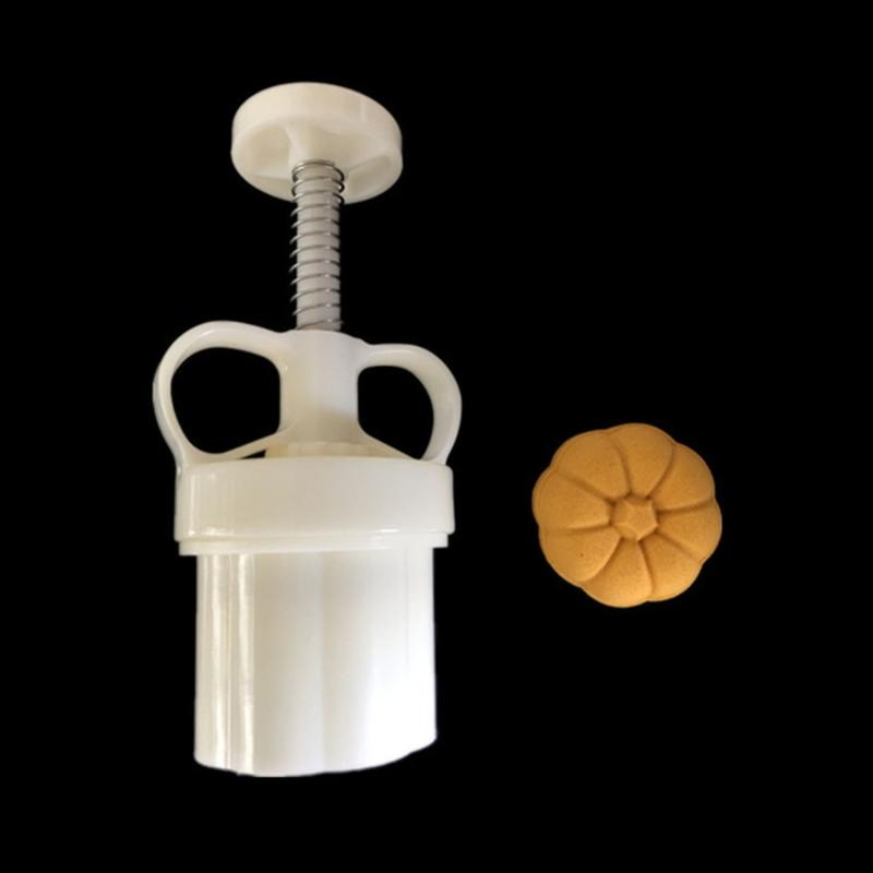 Mooncakes Molds Pumpkin Shape Stamps Hand Press Mungs Bean Cake Molds DIY Bakewares Plastic Material for DIY Bakings