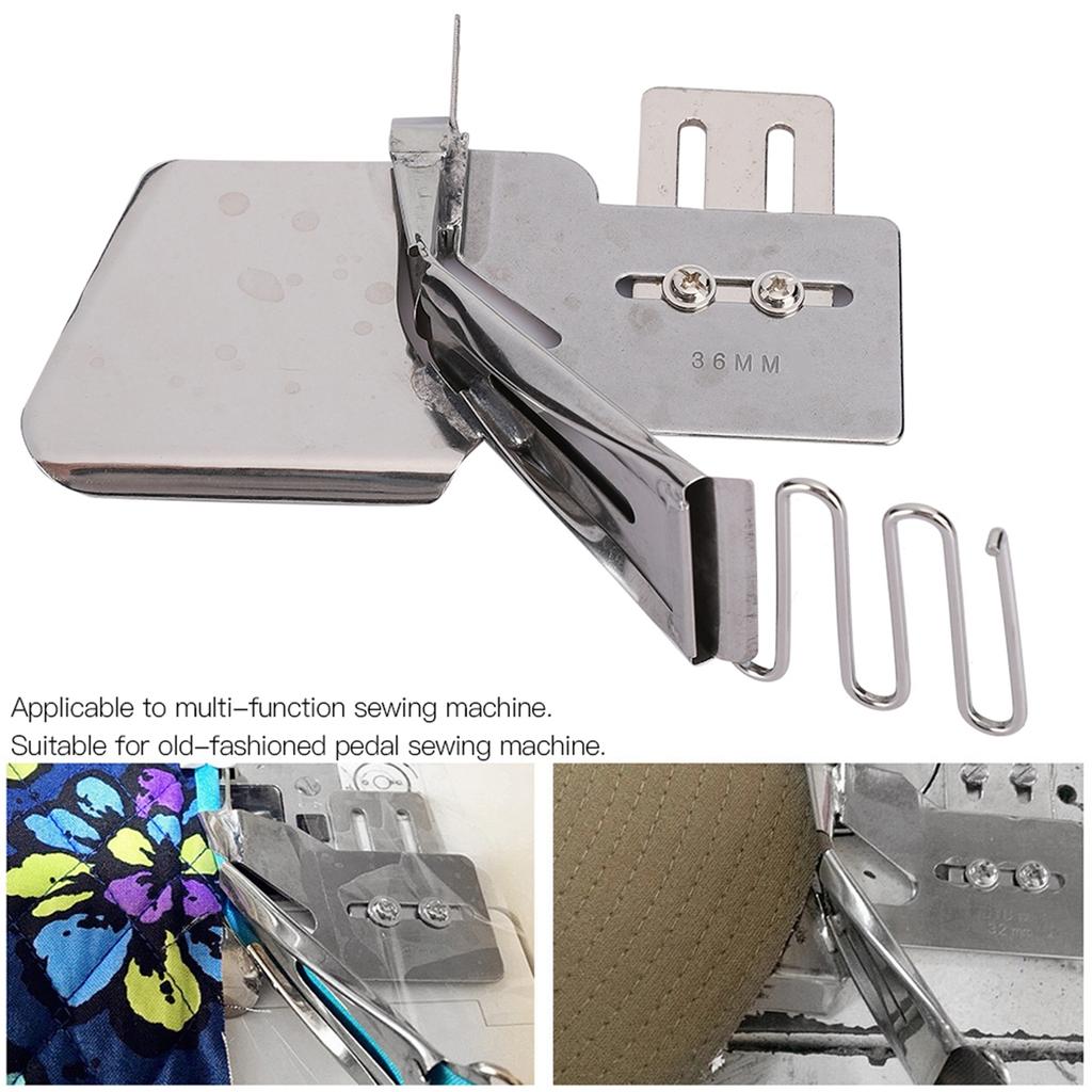 Bandbinder Nähmaschinenzubehör Edelstahl 4 Falten Korrosionsbeständig Langlebig