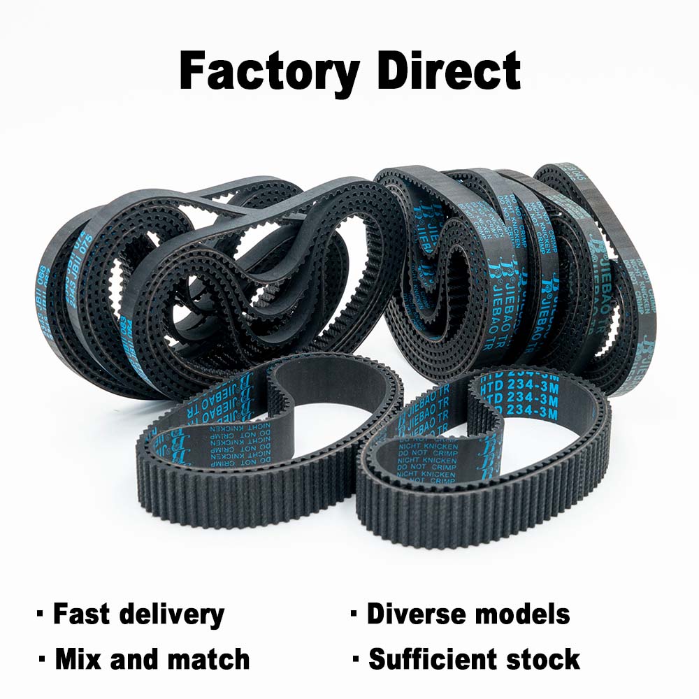 In Stock HTD 3M Rubber Timing Belt 732 735 738 741 747 750 753 756 759 762 765 768 774 780mm Closed Loop Belt for 3D Printer CNC