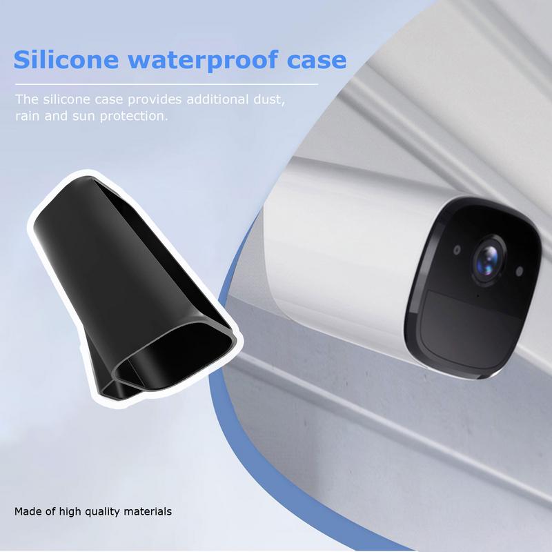 Schutz-Silikonhülle für EufyCam S3 Pro, Einfach zu installierende Schutz-Silikonhülle für Wasserdichtigkeit und UV-Schutz