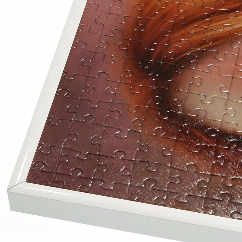 Sofken Aluminum Picture Frame Slim Eight Jigsaw Puzzle 300 Pieces 260 x 380 White [Jigsaw Puzzle Frame - Lightweight and Easy to Set Up]