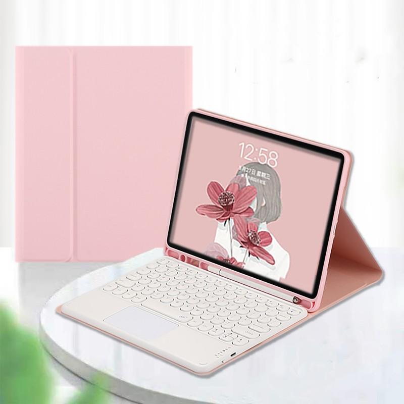 Wireless Bluetooth Keyboard Case IPad 10.2 10.9 Air 11th Gen With Auto Sleep Wake Detachable Slim Folio Cover In PU Leather