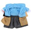 Polyester Funny Samurai Upright Pet Costume Halloween Party Cosplay Clothes Dress Up for Dog