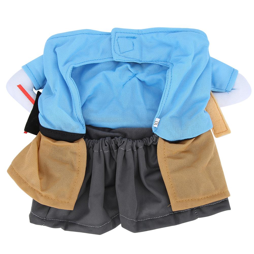 Polyester Funny Samurai Upright Pet Costume Halloween Party Cosplay Clothes Dress Up for Dog