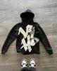 Trendy Street Sweatshirt, European Goods, Heavy Korean Style, Loose and Lazy, Artistic Font, Front and Back Printed Casual Sweatshirt