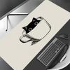 Cute Black Cat kawaii Mouse Pad Desk Mat Large Computer Office Carpet xxl mousepad Gamer gaming pc accessories Keyboard Rug