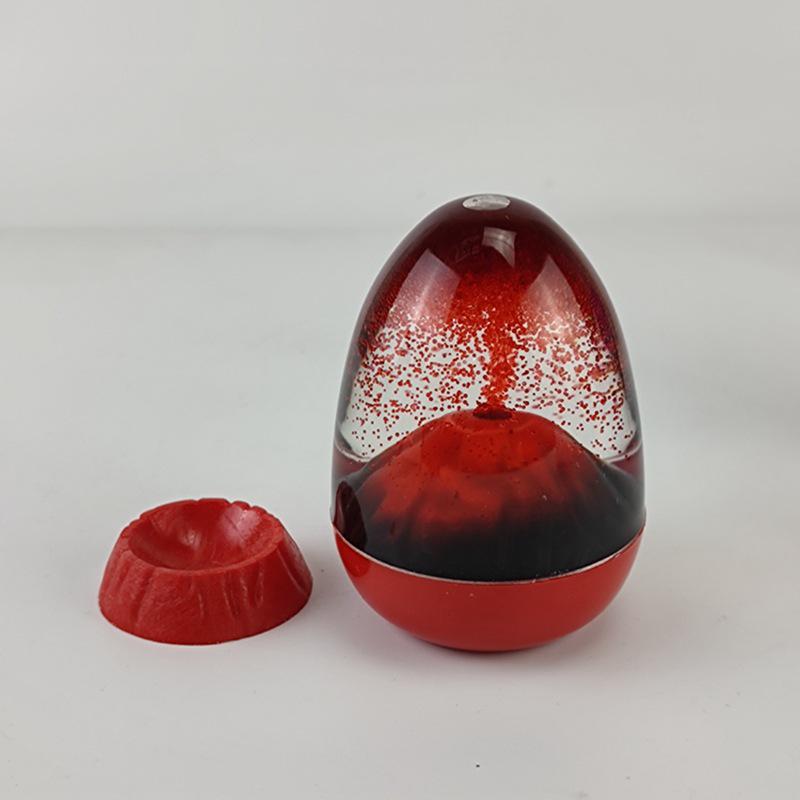 Volcanic Eruption Eggshell Oil Drip Ornament with Base - Hourglass Home Decor Gift