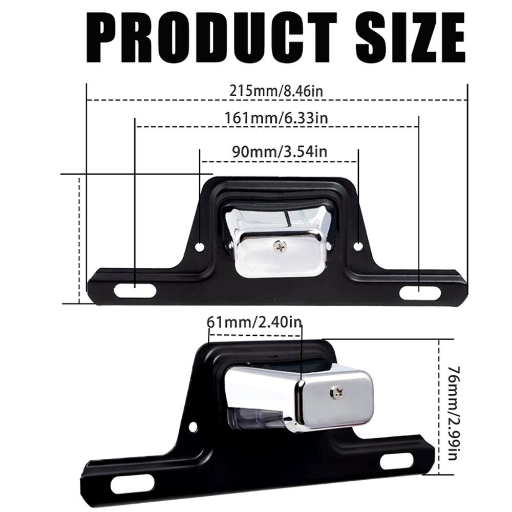 Bracket Mount LED License Plate Light For Trailer UTV ATV DC 12V 24V Waterproof