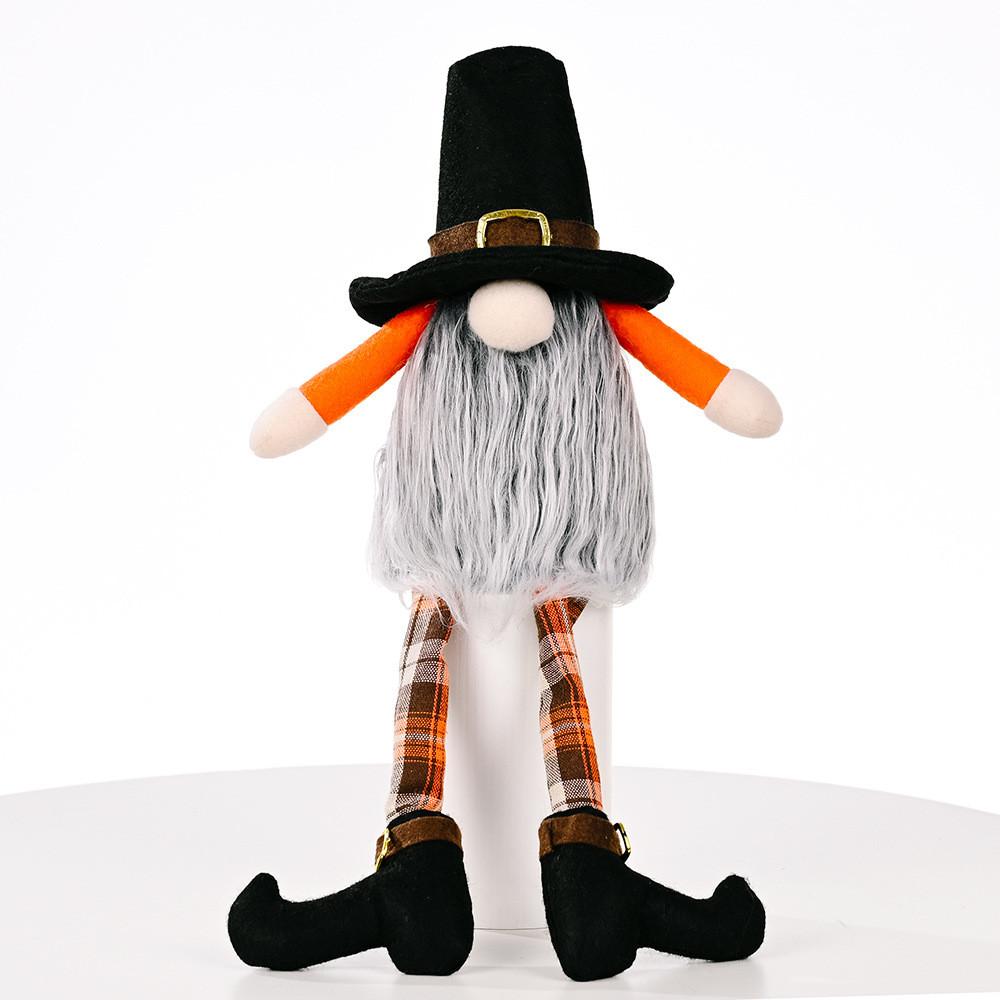 

Thanksgiving Delightful Doll Ornament For Autumn Harvest Celebration With Stylish Caps Autumn Black Doll