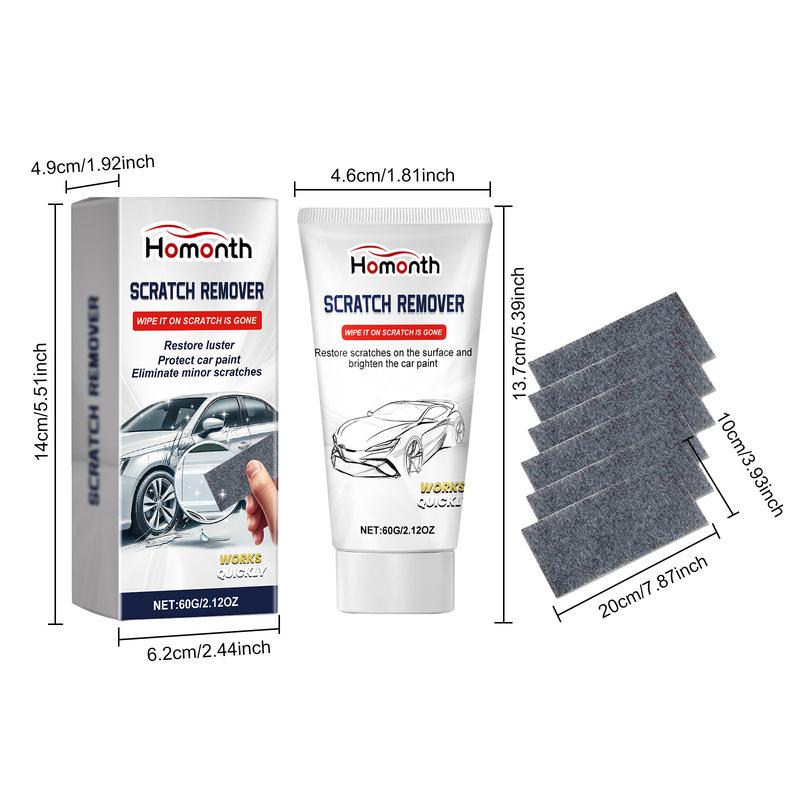 60g Car Scratch Remover Nano Flash Cloth Care Kit Car Paint Scratch Polishing Conditioner Auto Compound Maintenance Repair Tool