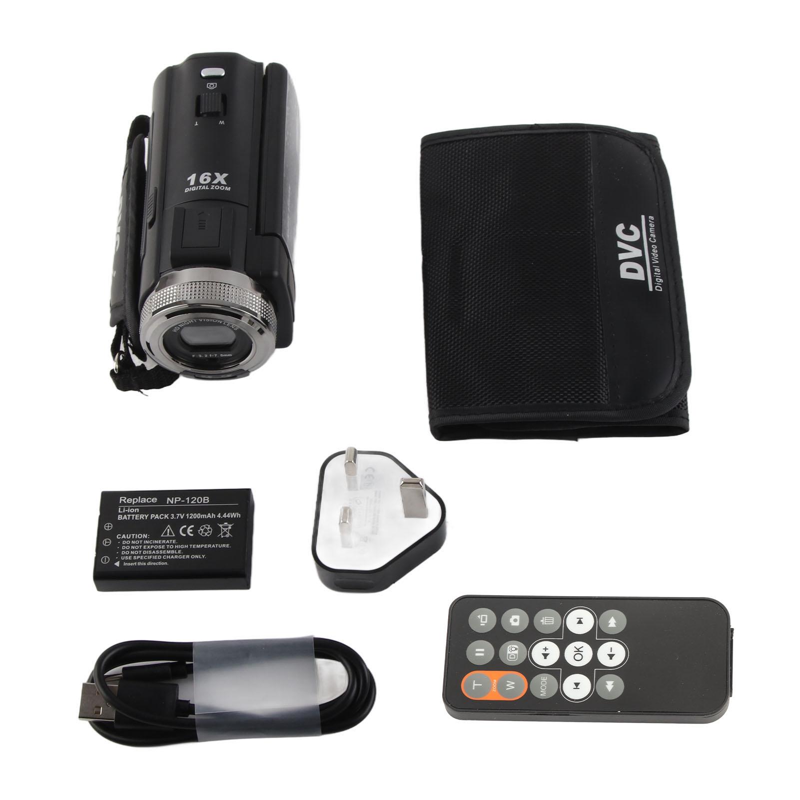 

Video Camera Camcorder 3 Inch Color LCD Display 30MP Digital Video Camera 16X Zoom for Photography EU PLUG