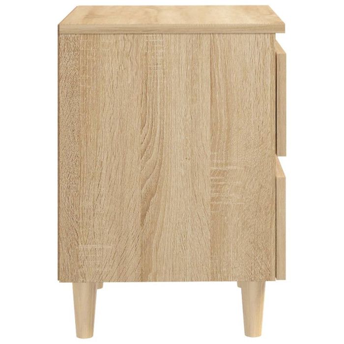 VidaXL Bedside Table with Pine Legs Sonoma Oak 40x35x50 Cm 805857