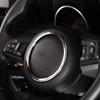 For Jaguar F-TYPE 2013-22 ABS Carbon Fiber Car Steering Wheel Emblem Sticker  Trim Cover Decorate Ring Interior Accessories