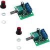 2PCS 31.7x35mm PWM DC Motor Speed Controller DC1.8-15V Speed Controller with Switch Function Speed Controller Knob Random Colour