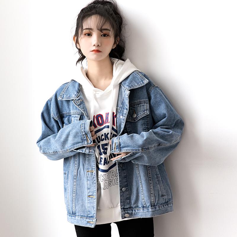 Women's Jeans Korean Style Denim Jacket Women Casual Female Jacket Spring Autumn Coat Fashion Female