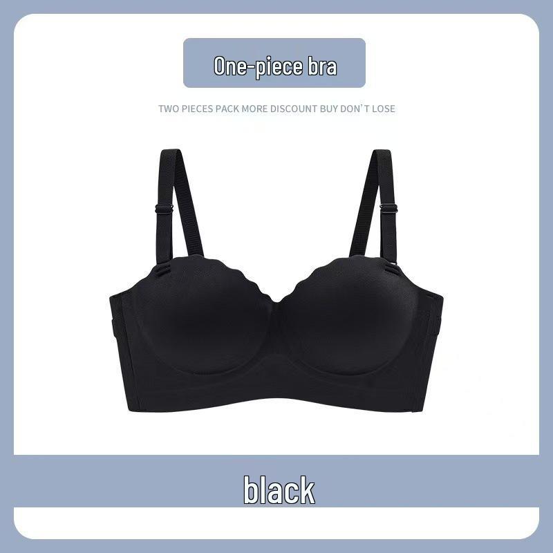 Non-Slip Strapless Push-Up Seamless Lingerie Set for Small Busts