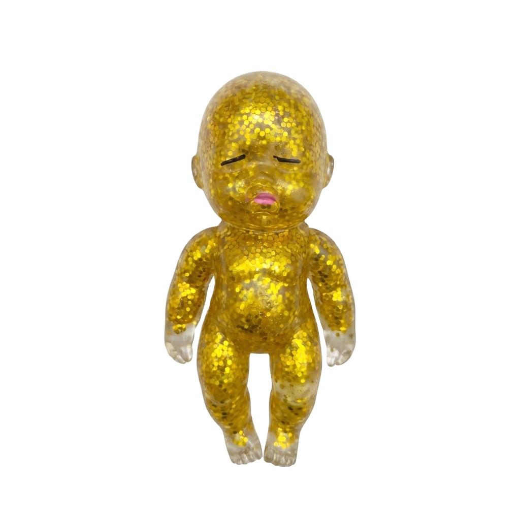 Sensory Stress Relief Toy Squeeze Doll Filled with Glitter for Hand Therapy and Anxiety Reduction Durable Flexible Material