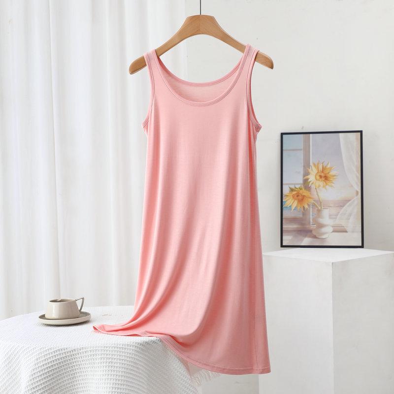 Women's Plus Size Modal Tank Dress - Loose A-line for Spring/Summer